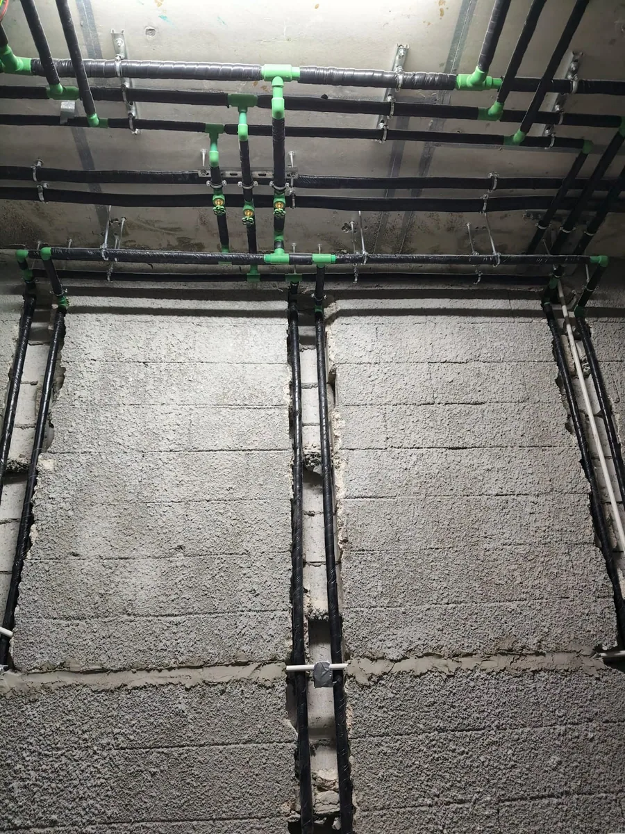 Steel reinforcement prepared on site